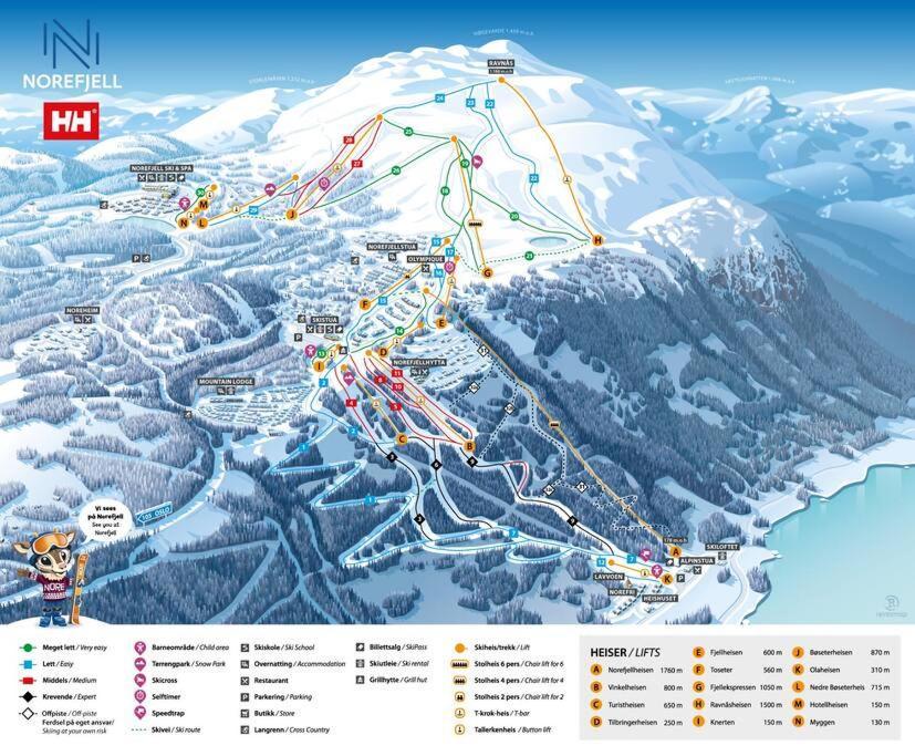 Ski In/Out, Amazing Views, 3 Bedrooms Noresund Extérieur photo